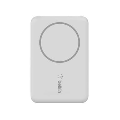 Belkin BPD002BTWH, 2500 mAh, Trådløs opladning, 5 W, Hvid