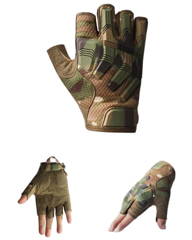 Taktiske halvfingerhandsker 1 par MultiColor M