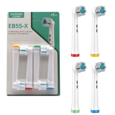 Udskiftningstandbørstehoveder til Oral B Braun 1000 EB55-X 4-pak