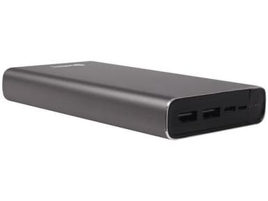 20.000 mAh PD 18W PowerBank USB-C, sort
