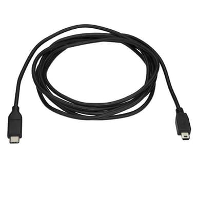 StarTech.com USB2CMB2M, 2 m, USB C, Mini-USB B, USB 2.0, 480 Mbit/s, Sort