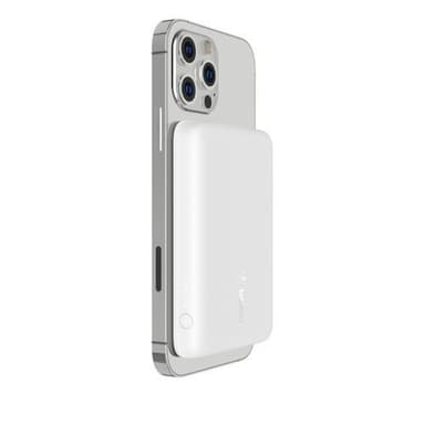 Belkin BPD002BTWH, 2500 mAh, Trådløs opladning, 5 W, Hvid