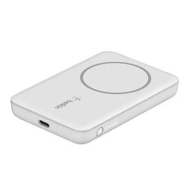 Belkin BPD002BTWH, 2500 mAh, Trådløs opladning, 5 W, Hvid
