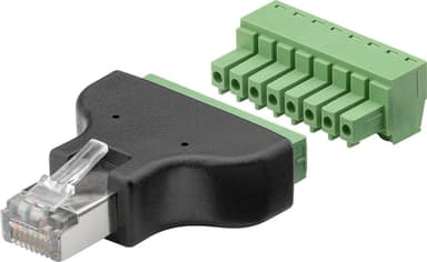 Goobay Klemme 8-polet > RJ45 stik (8P8C)