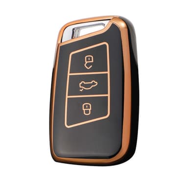 Etui til bilnøgle Sort Volkswagen Sagitar/Bora/Langyi/Tiguan/Passat/Langxing/Golf Polo/Tuyue New CC