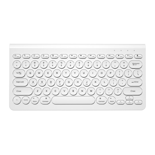 Mini trådløst dual-mode tastatur Bluetooth tastatur hvid
