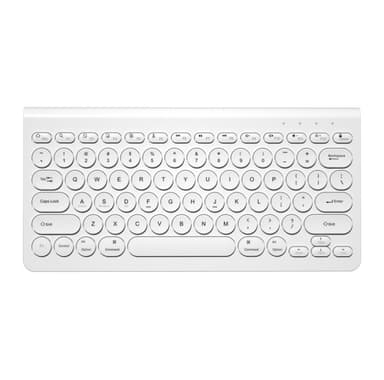 Mini trådløst dual-mode tastatur Bluetooth tastatur hvid