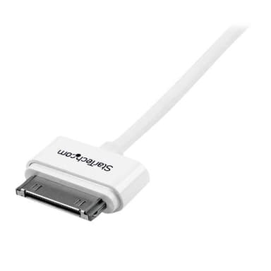 StarTech.com USB2ADC1M, Hvid, USB A, Apple 30-pin, 1 m, Hanstik, Hanstik