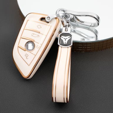 Etui til bilnøgle hvid BMW 3 Series/5 Series/7 Series/X1/X4/X6