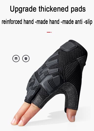 Taktiske halvfingerhandsker 1 par MultiColor M