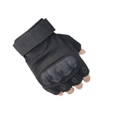 INF Taktiske halvfingerhandsker 1 par Sort M