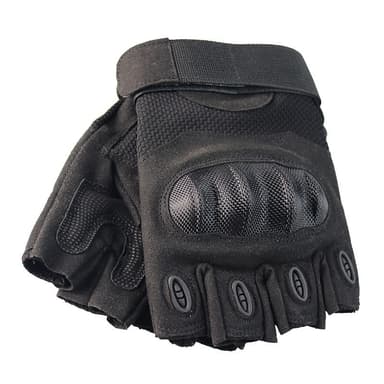 INF Taktiske halvfingerhandsker 1 par Sort M