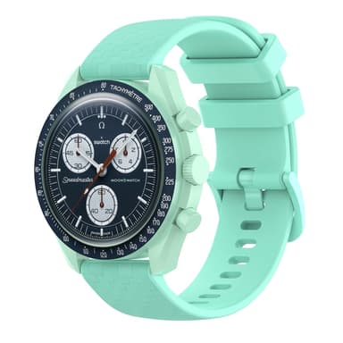 Urrem til 20 mm Omega/Huawei/Samsung Galaxy Watch Silikone Grøn