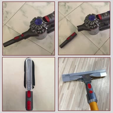 Attachment Adapter kompatibel med Dyson V7 V8 V10 V11 Grå/Rød