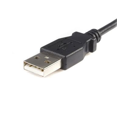 StarTech.com UUSBHAUB1M, 1 m, USB A, Micro-USB B, USB 2.0, Hanstik/Hanstik, Sort