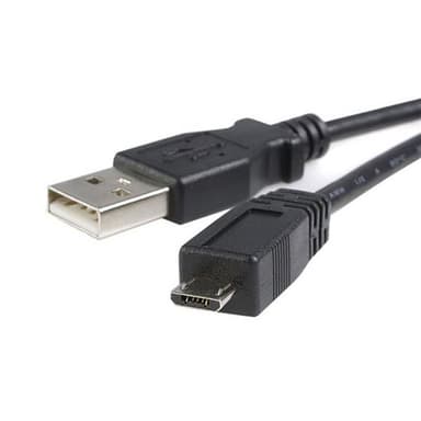 StarTech.com UUSBHAUB1M, 1 m, USB A, Micro-USB B, USB 2.0, Hanstik/Hanstik, Sort