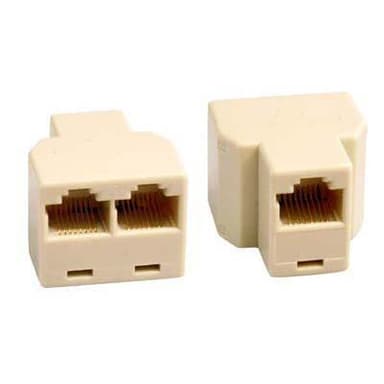 deltaco Three-way clutch 8P/8C RJ45, beige