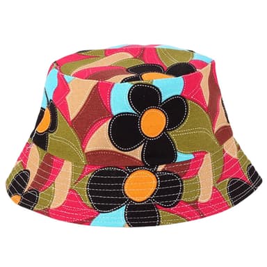 Bøttehat med mønster MultiColor