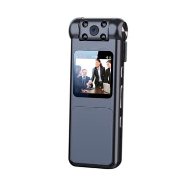 Lydoptager med videokamera HD 8 GB Sort