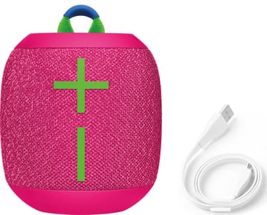 Ultimate Ears WONDERBOOM 3 bærbar og trådløs højttaler (hyper pink)
