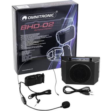 Omnitronic BHD-02 Mobil PA-højtaler 5 cm 2 tommer Batteridrevet stk |