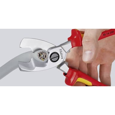 Knipex 95 16 200 VDE-kabelsaks Passer til Aluminiums- og kobberkabel, enkelt- og flerledet 20 mm 70 mm² 0