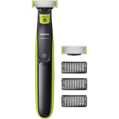 Philips OneBlade QP2520/30 Barbermaskine, Barbergrej vaskbar Lysegrøn, Mørkegrå