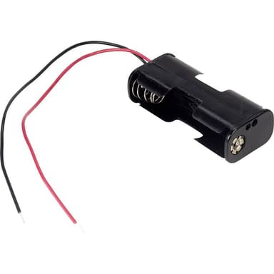 TRU COMPONENTS BH-322-1A Batteriholder 2 R6 (AA) Kabel