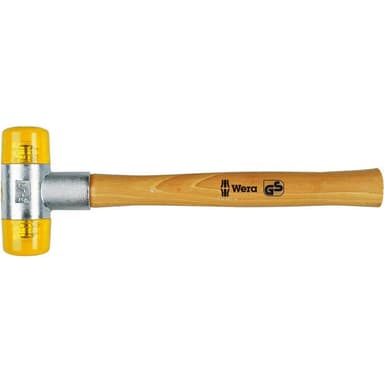 Wera 100 05000005001 Gummihammer hård 230 g 250 mm 1 stk