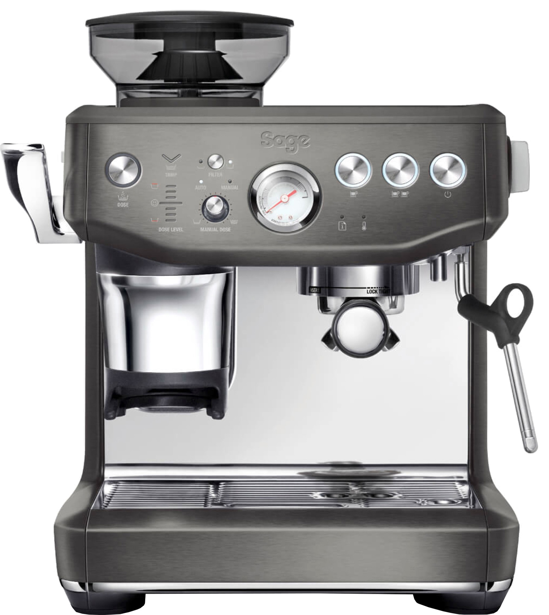 Sage Barista Impress espressomaskine (sort stål) | Elgiganten