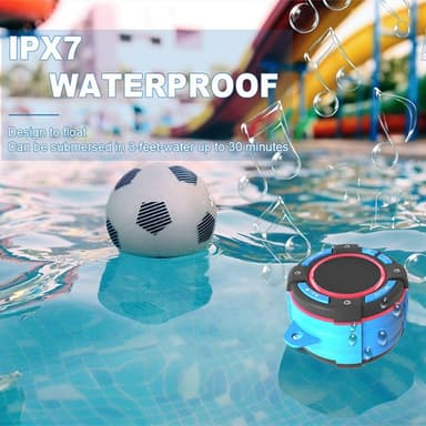 Vandtæt Bluetooth højttaler klasse 7 MultiColor