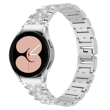 Urrem til Samsung Galaxy Watch 4 Sparkle Rustfrit Stål Sølv