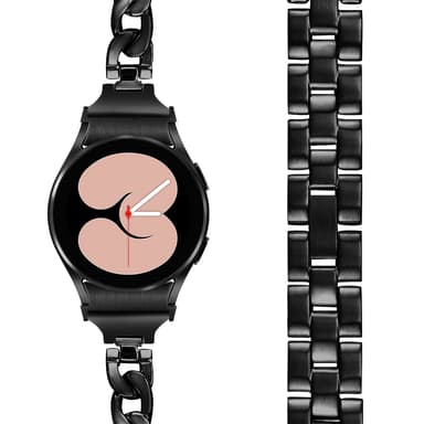 Urrem til Samsung Galaxy Watch 4 Rustfrit Stål Sort