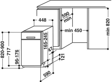 Whirlpool opvaskemaskine ADPU402WH