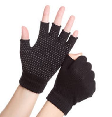 Yogahandsker og -sokker Anti-Slip Sort 36 - 39 1/3