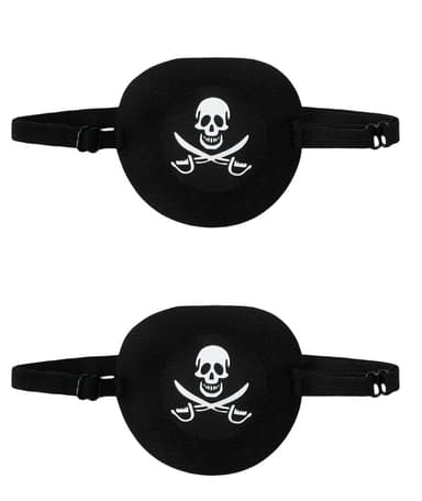 3D Pirate Single Eye Mask 2-Pak Sort