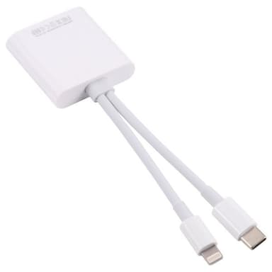 Memorycardlæser med USB-C og Lightning