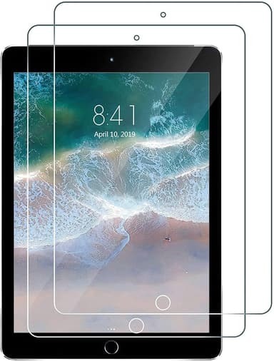 Skærmbeskytter 10,2"" iPad hærdet glas gennemsigtigt 2-pak