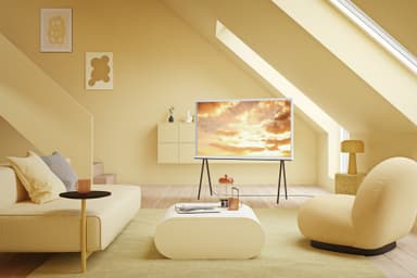 Samsung 55'' The Serif 4K QLED TV (2022, Cloud White)