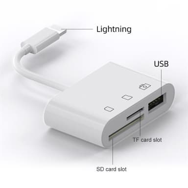 Memorycardlæser 3i1 - Lightning