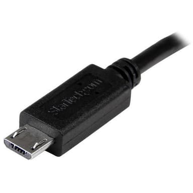 StarTech.com UUUSBOTG8IN, 0,203 m, Micro-USB B, Micro-USB B, Sort