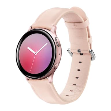 Huami GTS 20 mm læderarmbånd Pink (S)