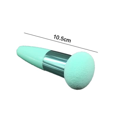 Powder Puff Svampe Makeup Svampblender Puff Med Håndtag 3 Pakke Grøn