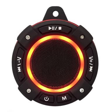 Vandtæt multifunktionel Bluetooth højttaler Sort