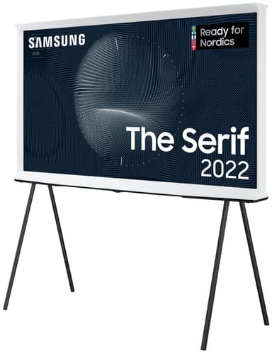 Samsung 55'' The Serif 4K QLED TV (2022, Cloud White)