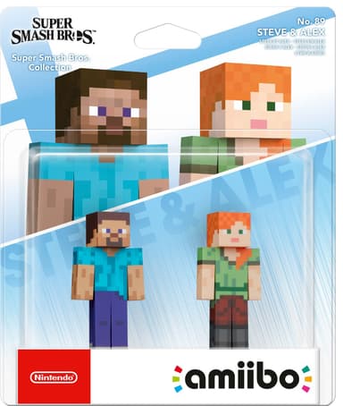 Nintendo Amiibo-figurer - Super Smash Bros. Col. - Steve og Alex