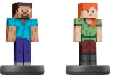 Nintendo Amiibo-figurer - Super Smash Bros. Col. - Steve og Alex