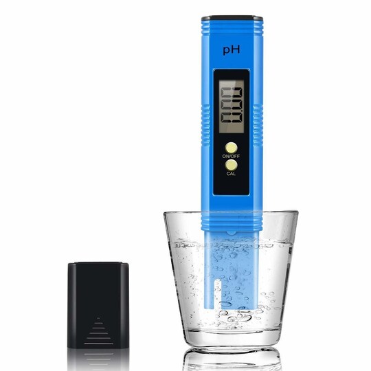 Digital pH-måler til vand Blå