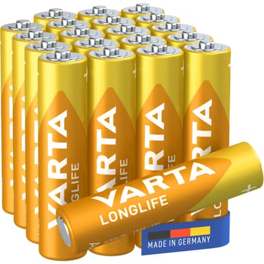 Varta Longlife AAA / LR03 batteri 20-pak