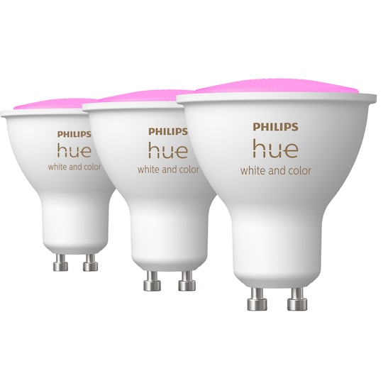 Philips Hue White and Color Ambiance 4,3W GU10 (3-pak)